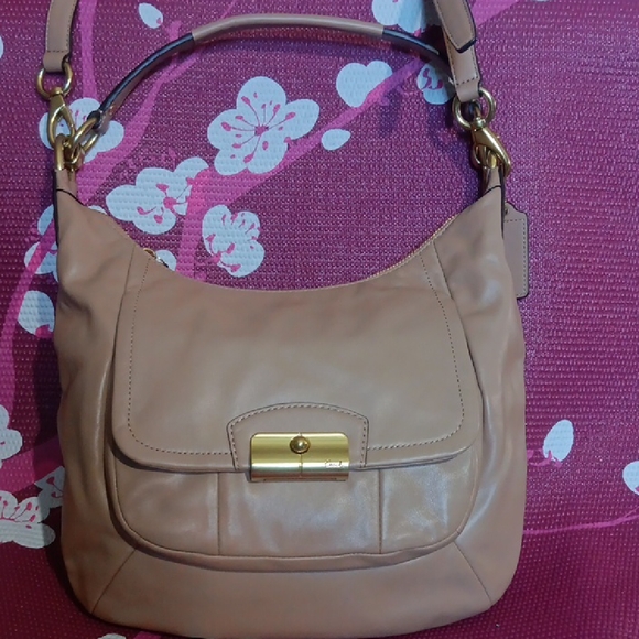 Coach Tan Leather Hobo Bag - Picture 1 of 8